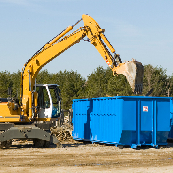 can i choose the location where the residential dumpster will be placed in Tama County